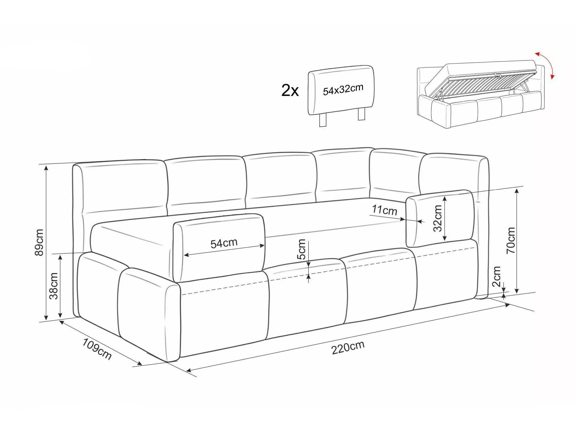 Bed Detroit 958 (Raven 24)