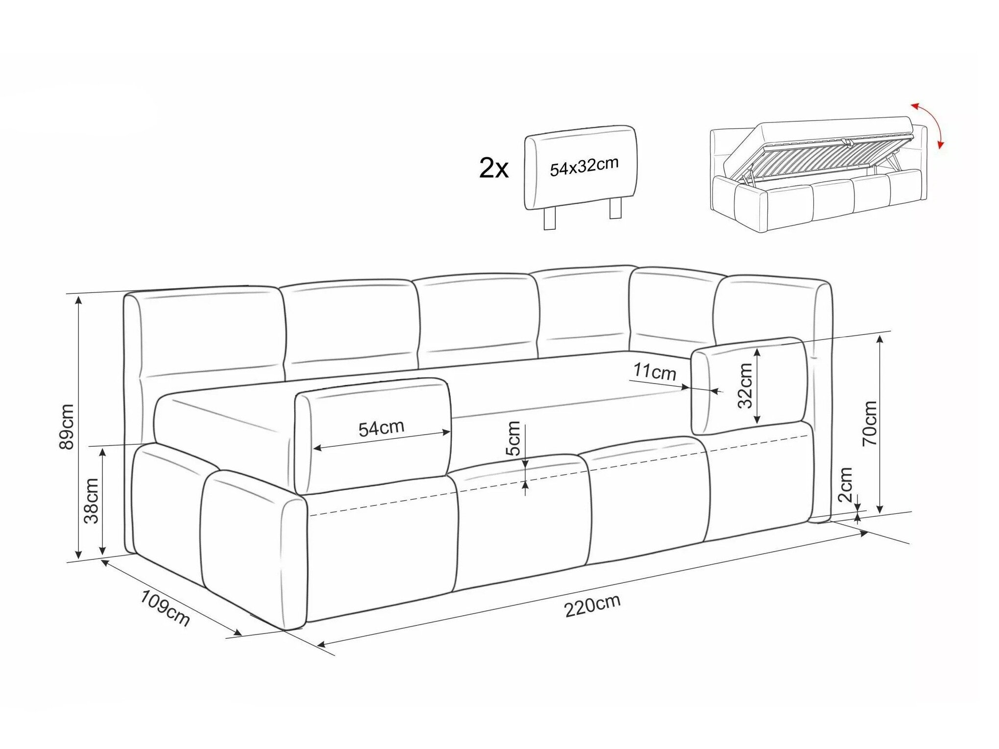Bed Detroit 958 (Raven 30)