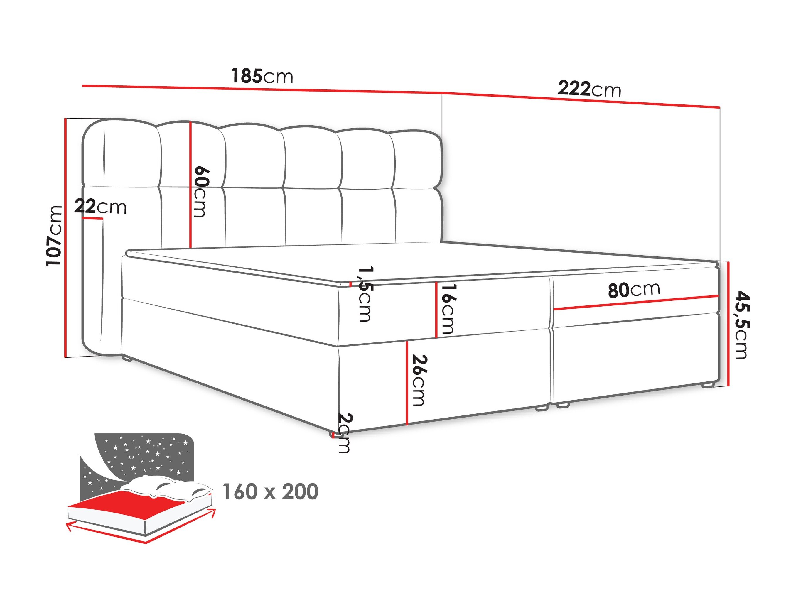 Kontinentaalvoodi Stonecrest 113 (Lambi 03)