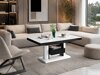 Transformeerbare salontafel Hoboken 100 (Glanzend wit + Glanzend zwart)