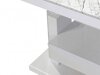 Transformeerbare salontafel Hoboken 100 (Wit marmer + Glanzend wit)