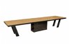 Tafel Hoboken 101 (Eiken + Glanzend zwart)