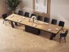 Tafel Hoboken 101 (Eiken + Glanzend zwart)