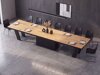 Tafel Hoboken 101 (Eiken + Glanzend zwart)
