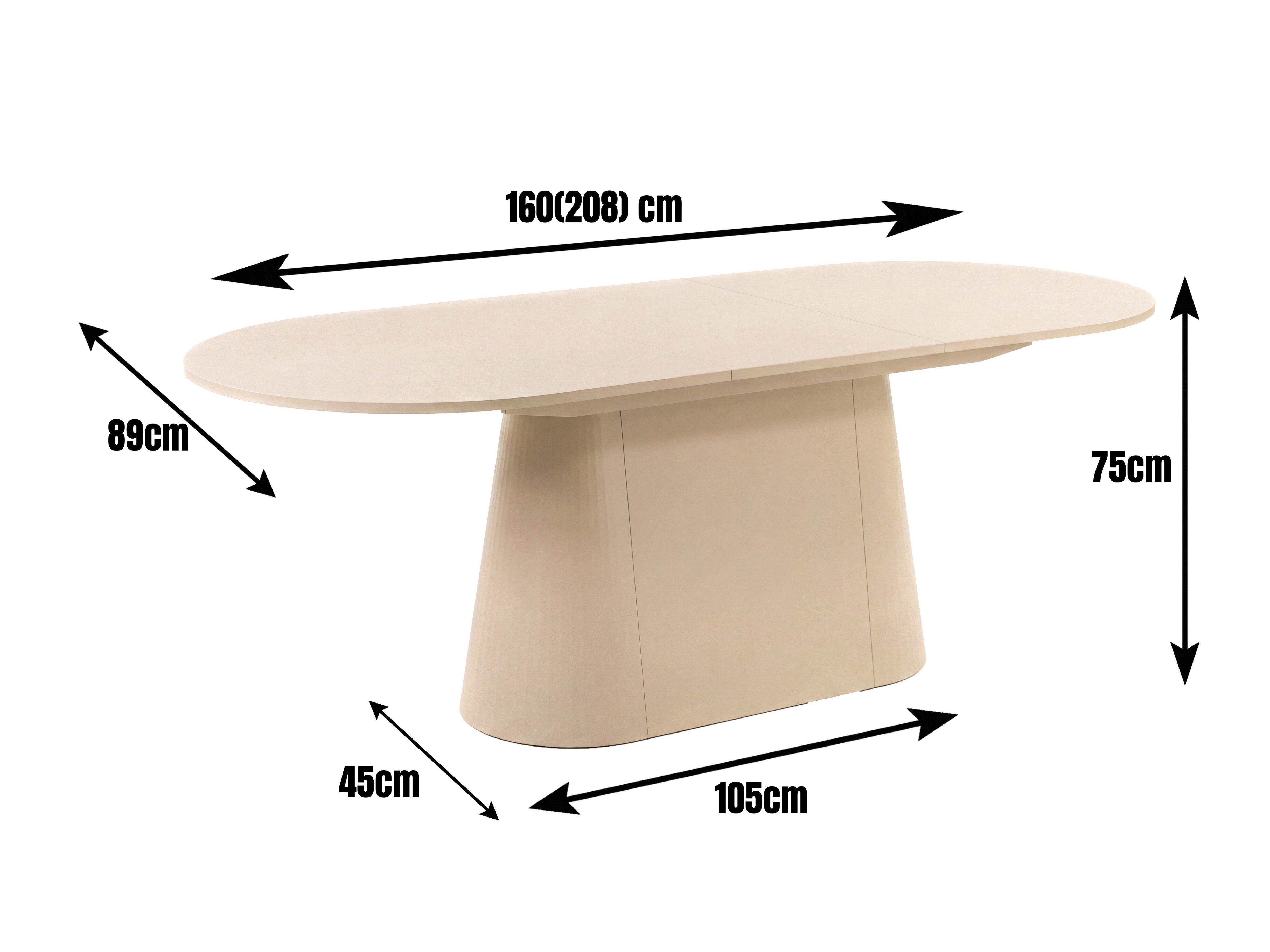 Tafel Hoboken 102 (Cappuccino)