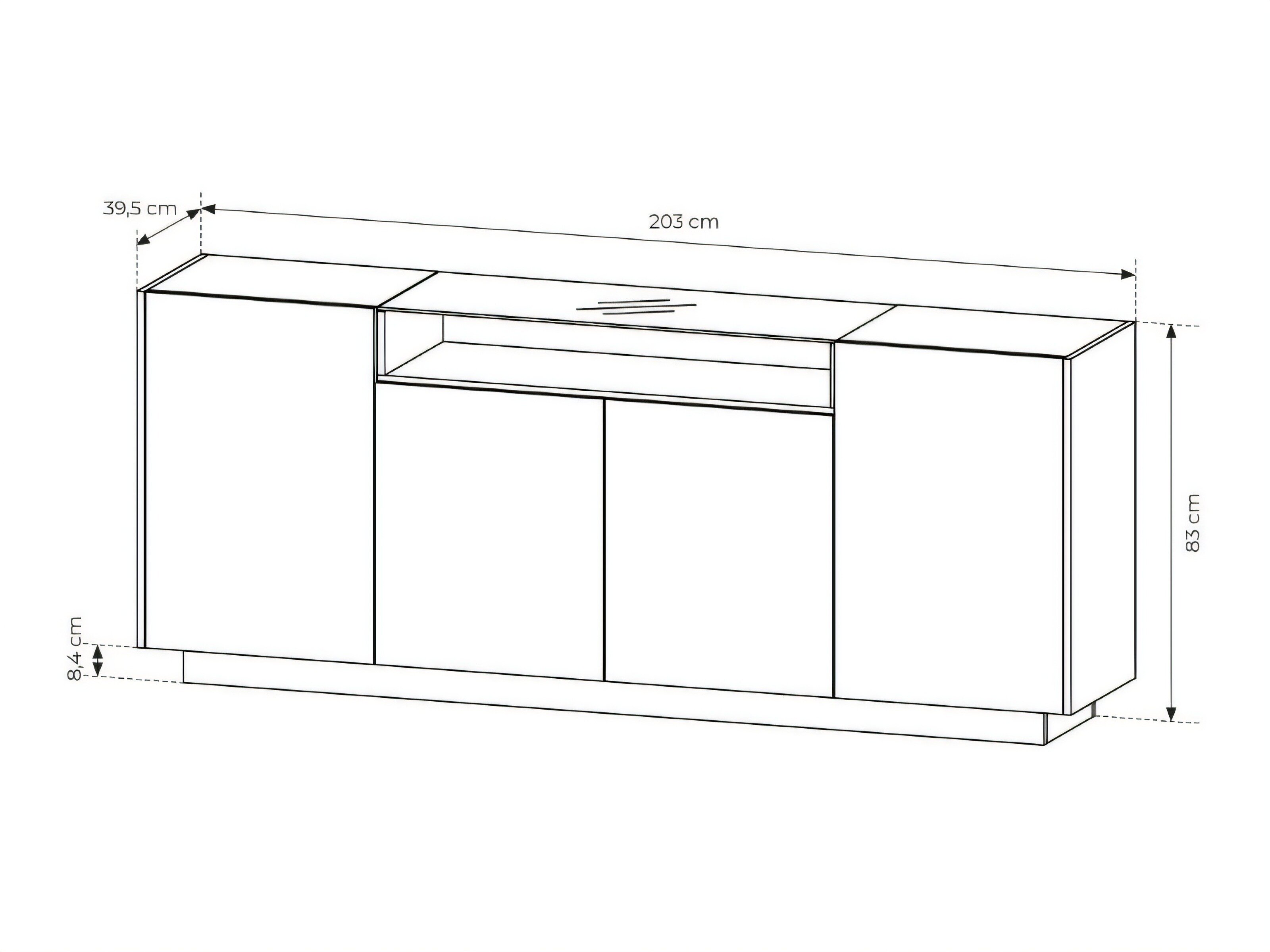 Dressoir Salmeli 106 (Cappuccino)