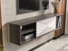 TV stol Asheboro 217 (Bijela + Antracit)