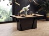 Tafel Hoboken 101 (Eiken + Glanzend zwart)