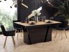 Tafel Hoboken 101 (Eiken + Glanzend zwart)