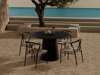 Tafel en stoelen set Dallas 5326 (Zwart)