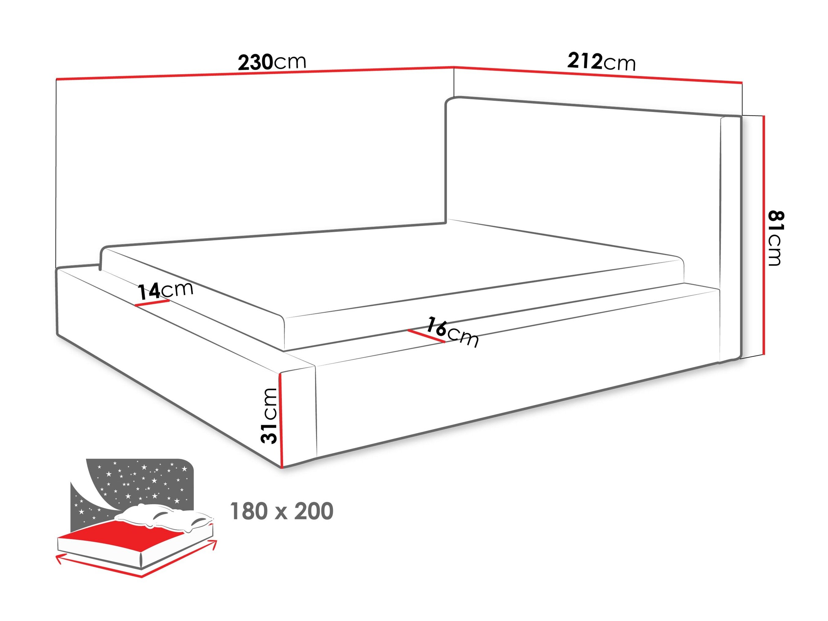 Bed TrendyNest Cervara I (Bella 05)
