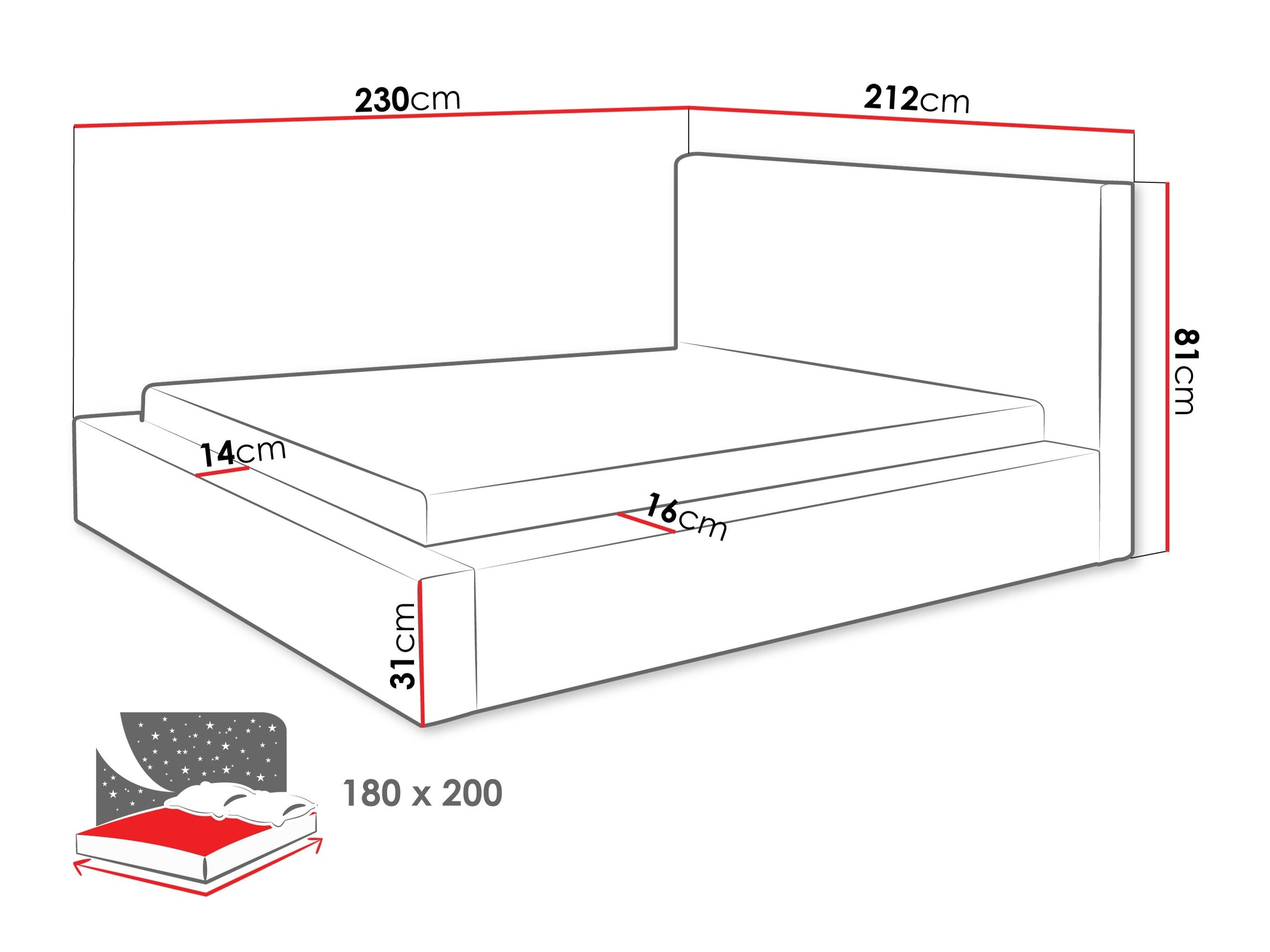 Bed TrendyNest Cervara I (Bella 10)