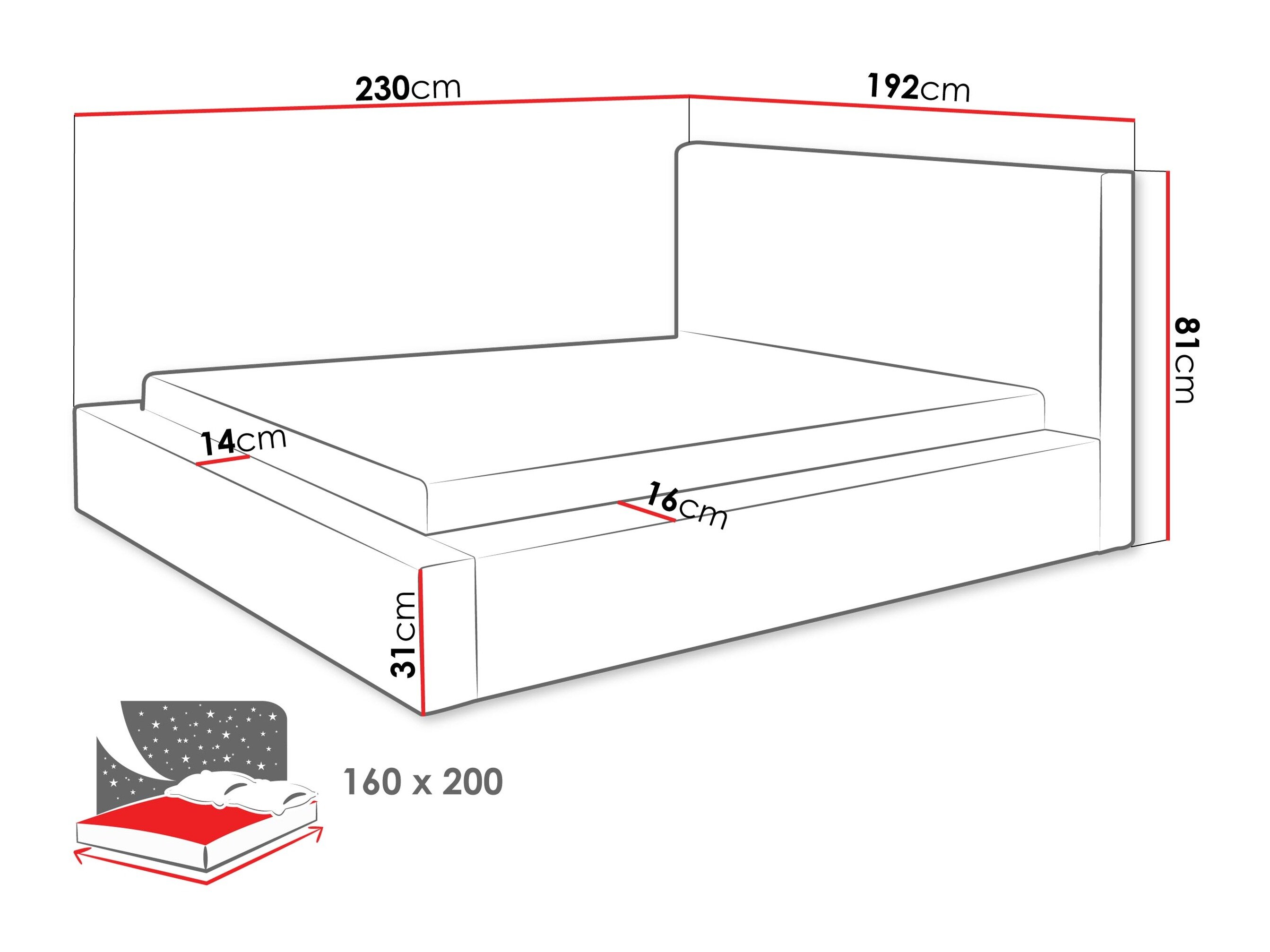 Bed TrendyNest Cervara I (Bella 20)