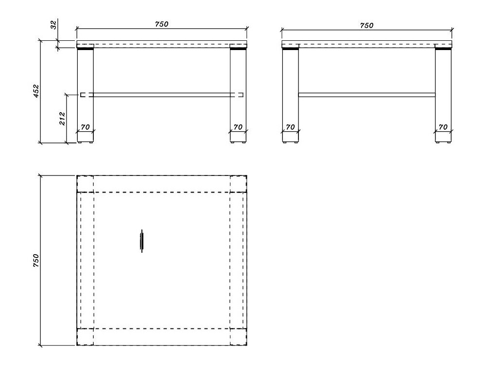 Salontafel Ontario 235 (Zwart)