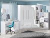 Bureau Merevari 100 (Wit + Glanzend wit + Grijs)