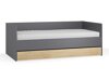 Krevet Velrome 112 (Grafit + Hrast)