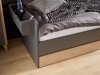 Krevet Velrome 112 (Grafit + Hrast)