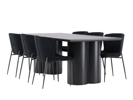 Essgruppe Dallas 5343 (Schwarz)