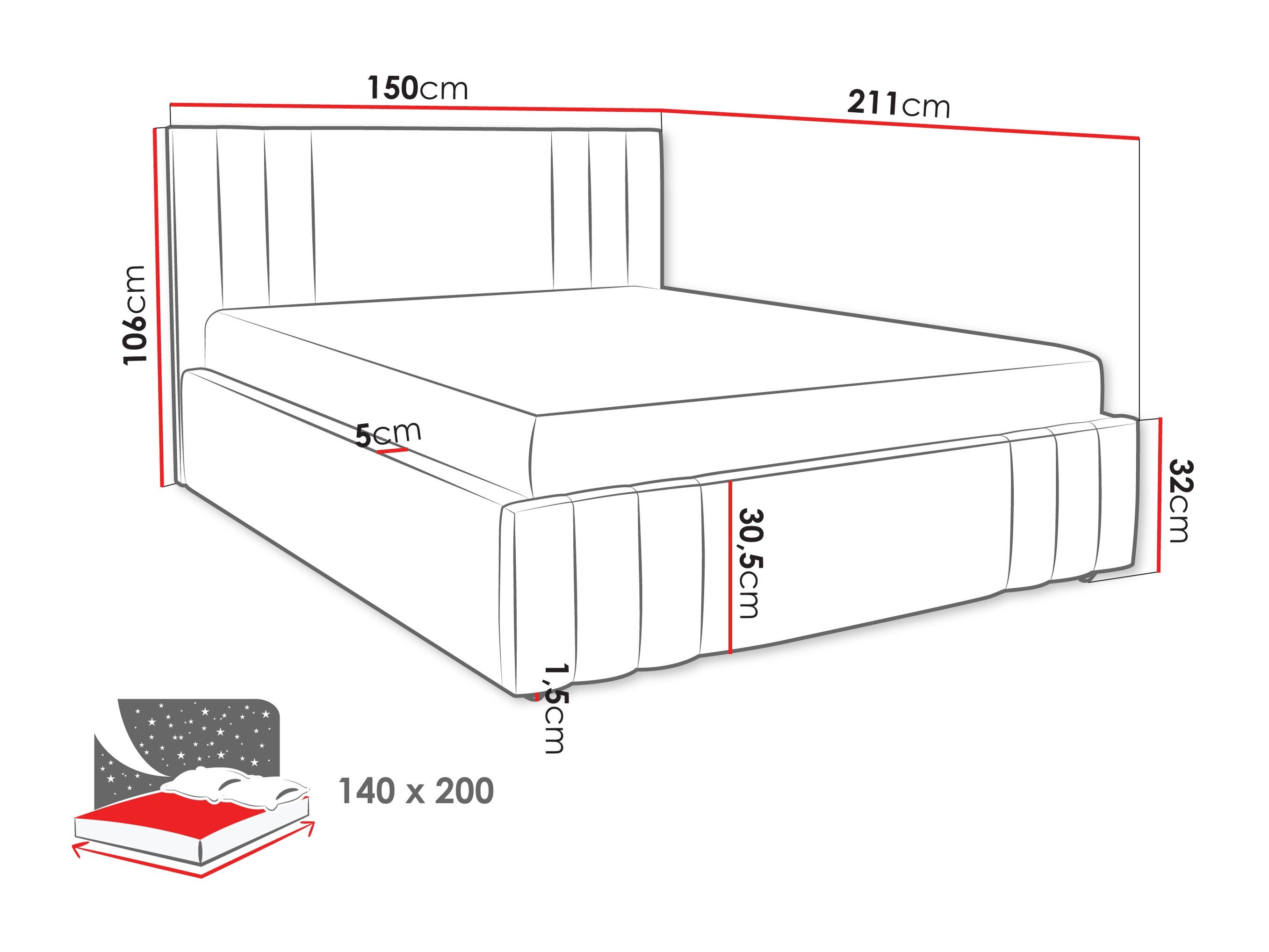 Bed Lepos (Nazar 225.02)