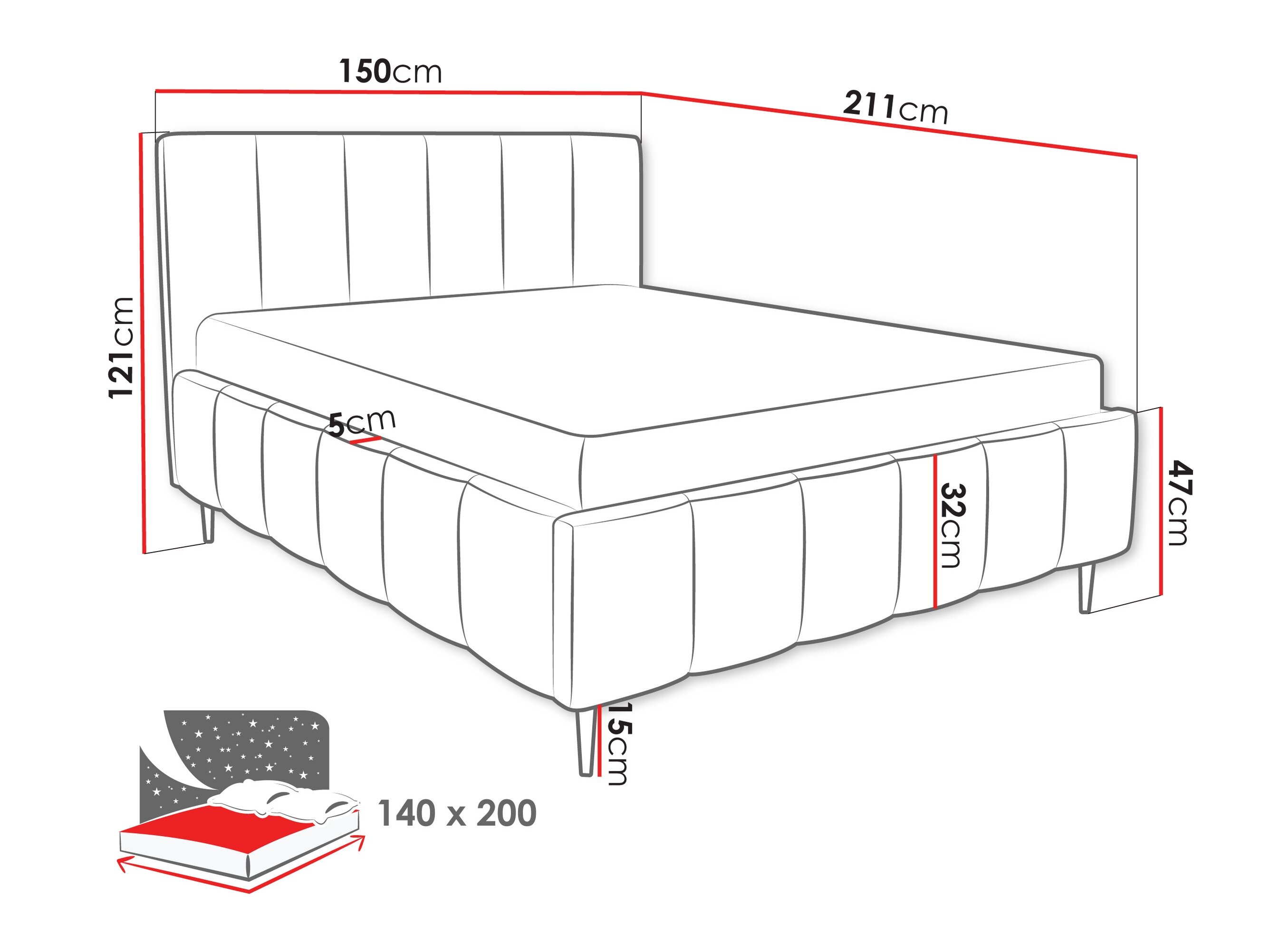Bed Linis I (Lambi 11)