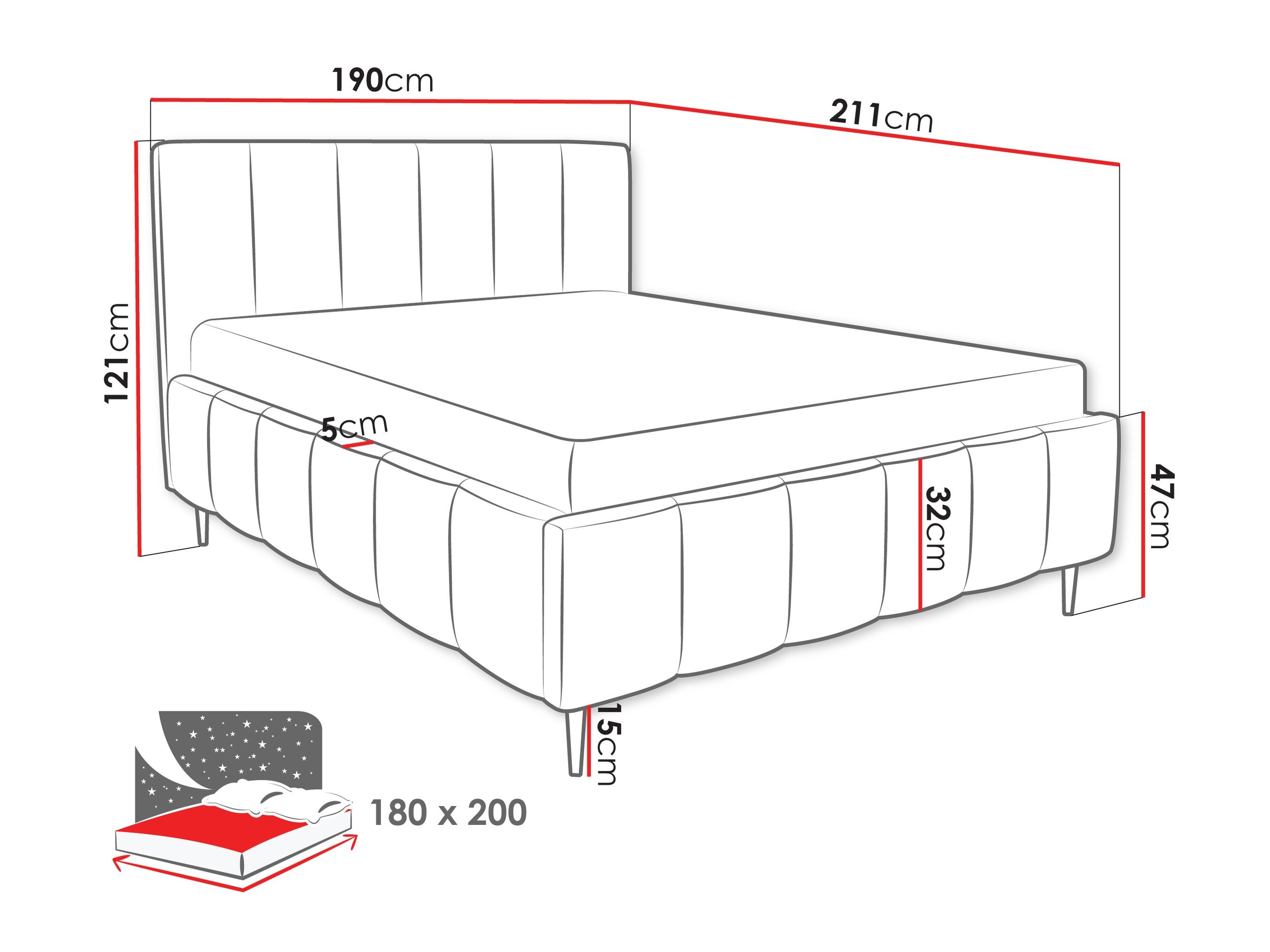 Bed Linis I (Lambi 12)