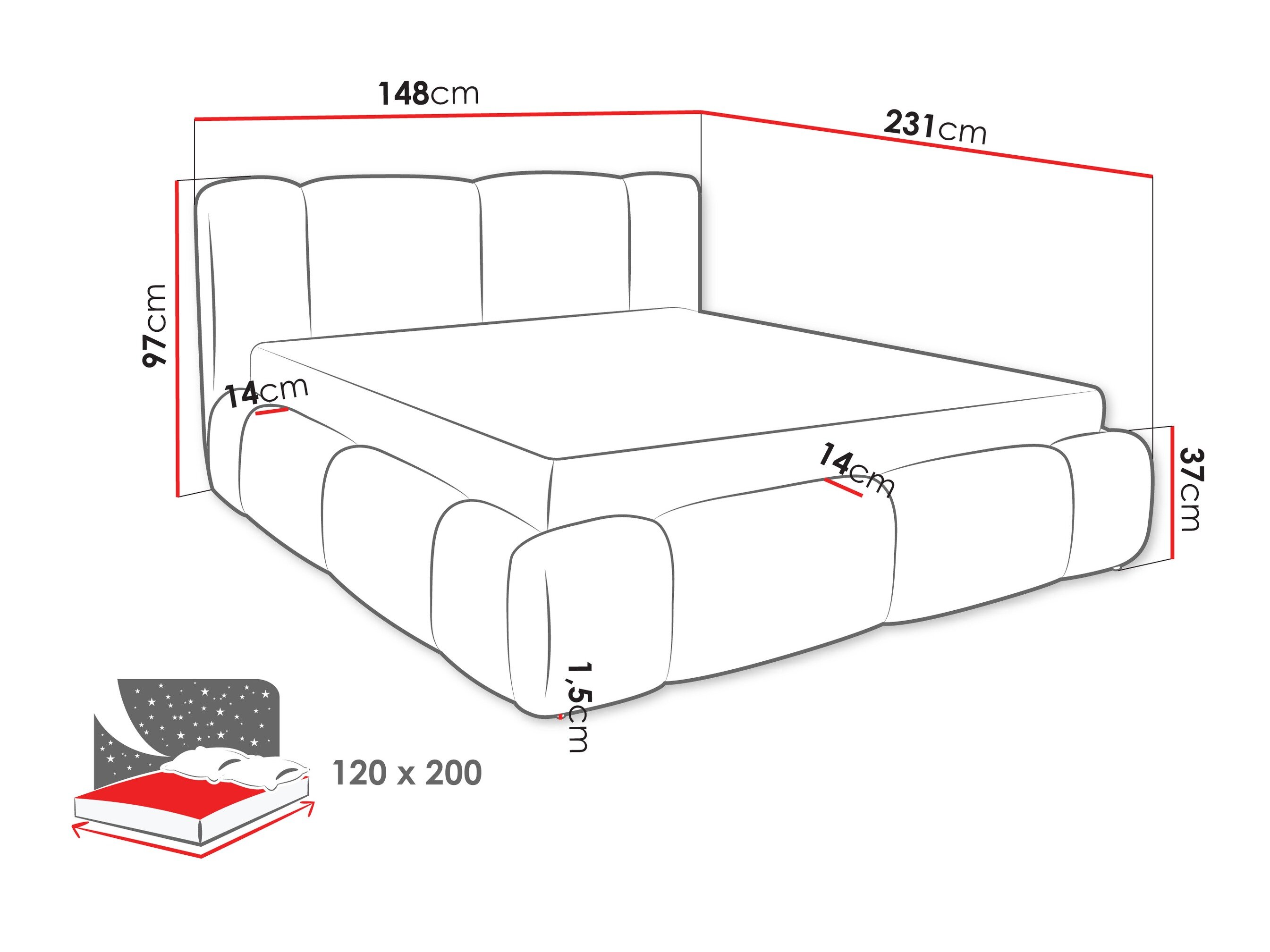 Bed Margaris (Lambi 01)