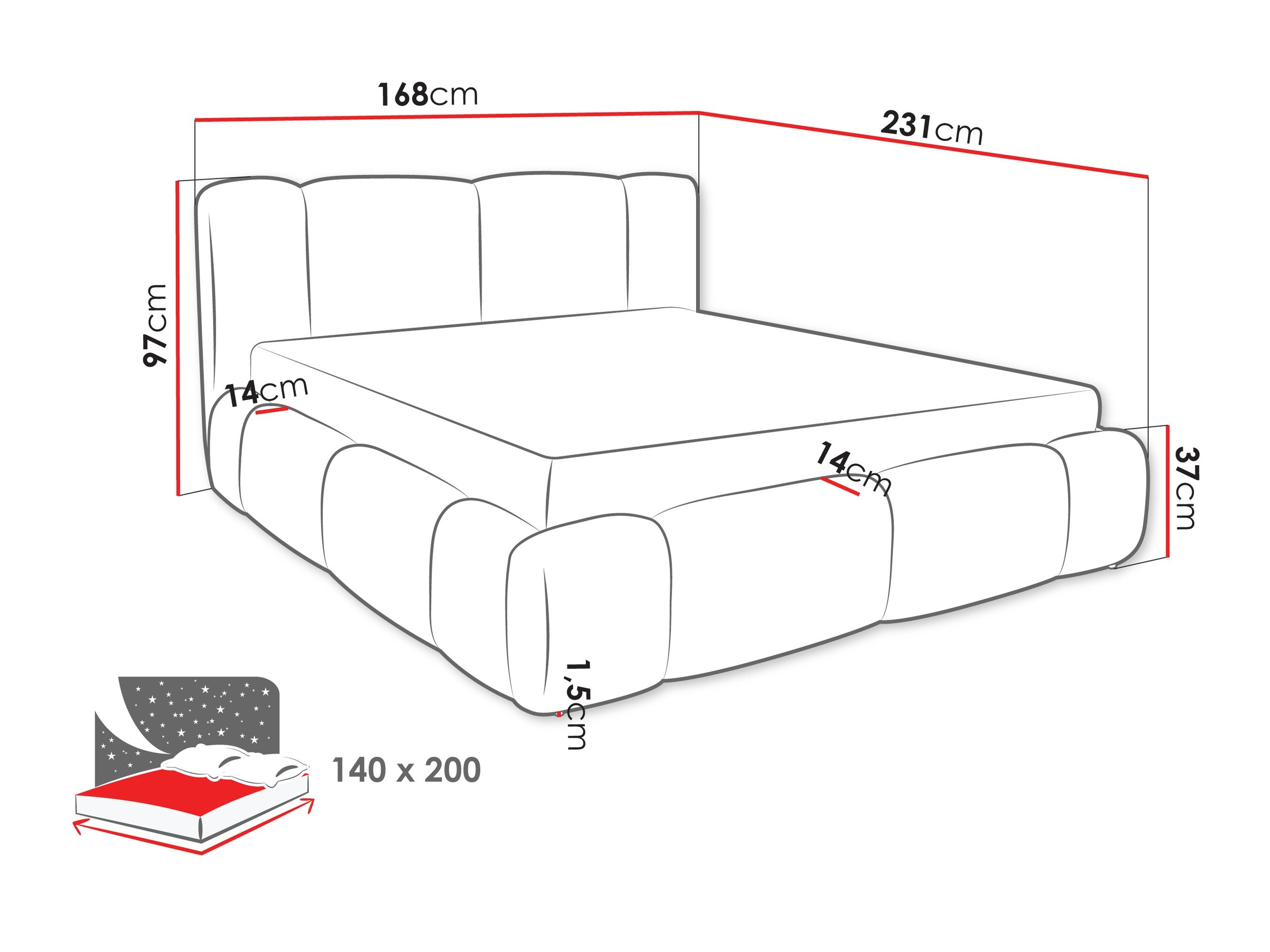 Bed Margaris (Lambi 01)
