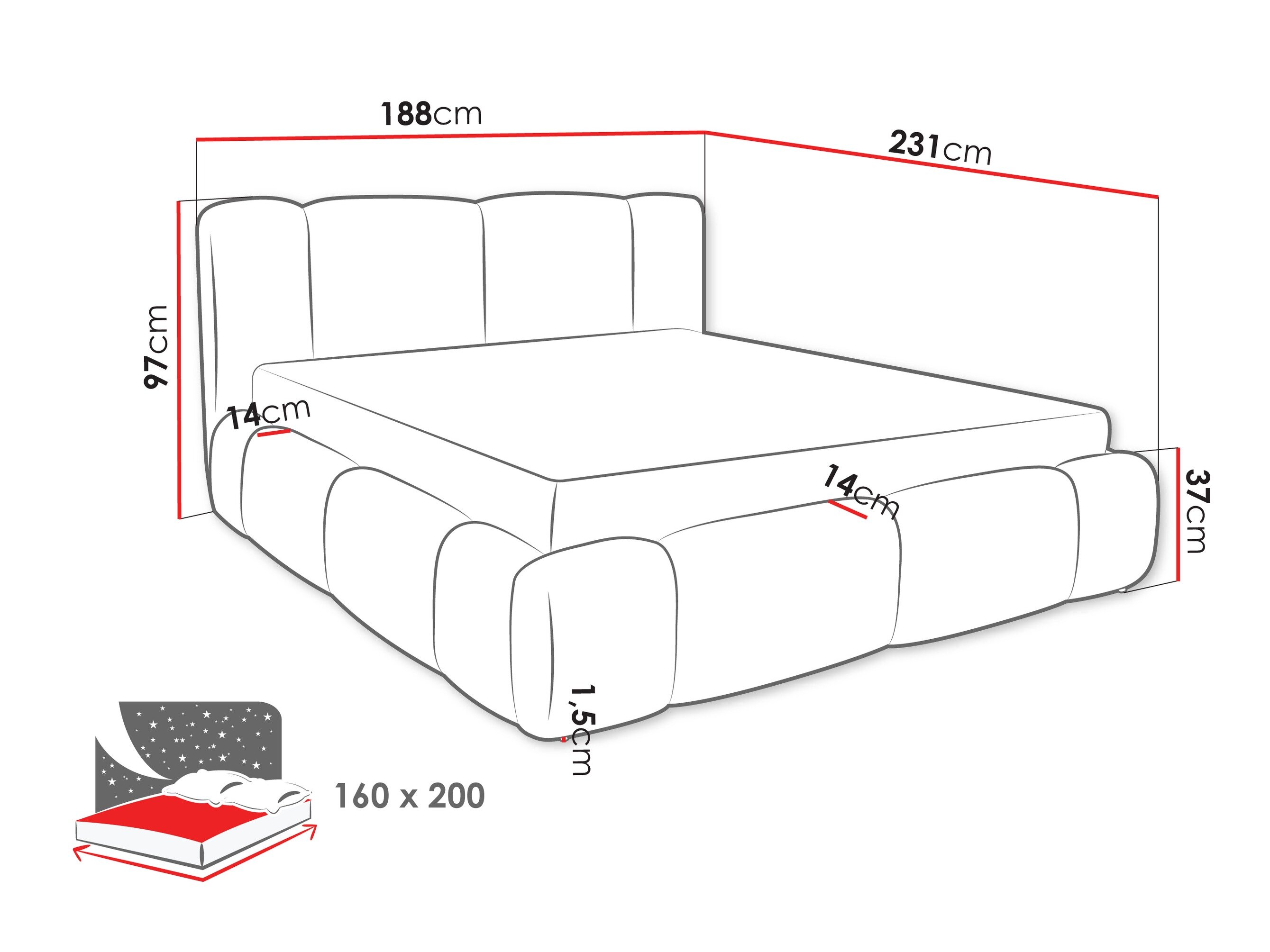 Bed Margaris (Lambi 01)