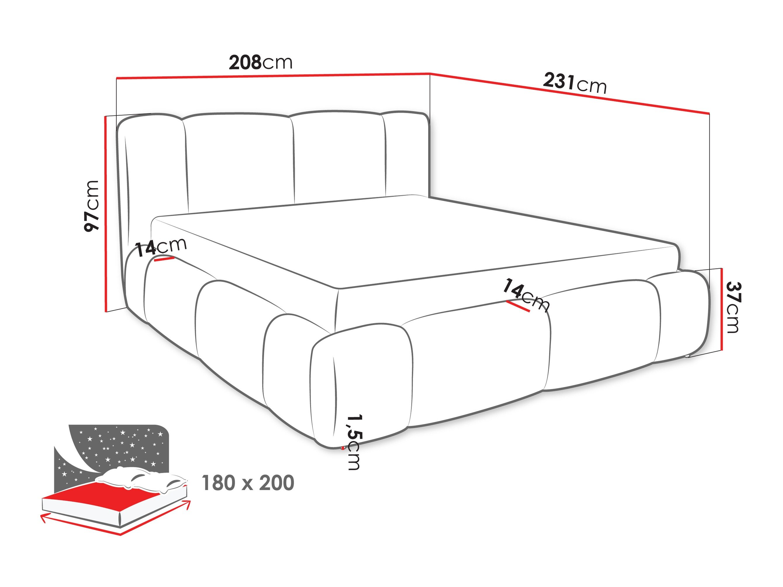 Bed Margaris (Lambi 01)