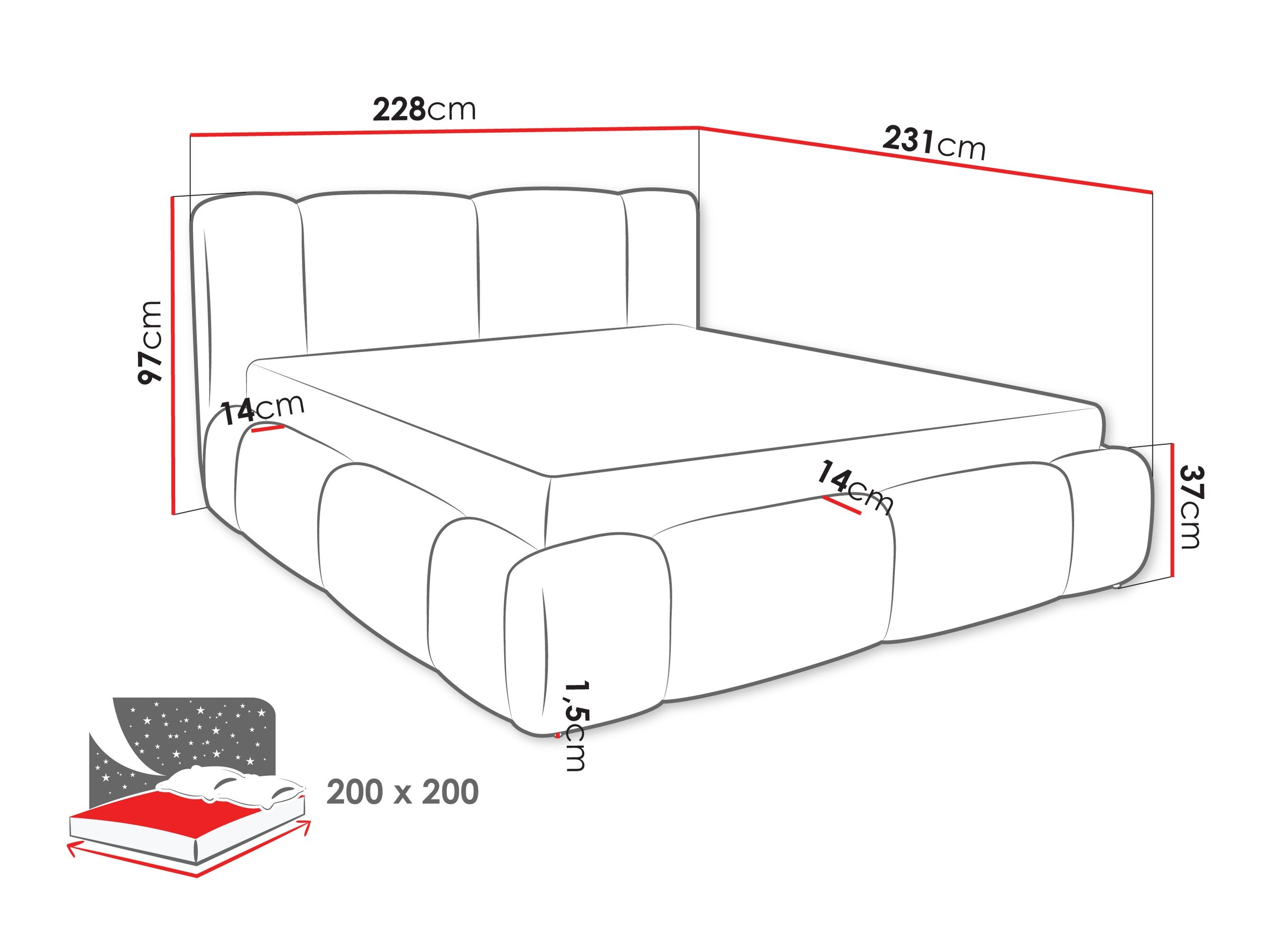 Bed Margaris (Lambi 03)