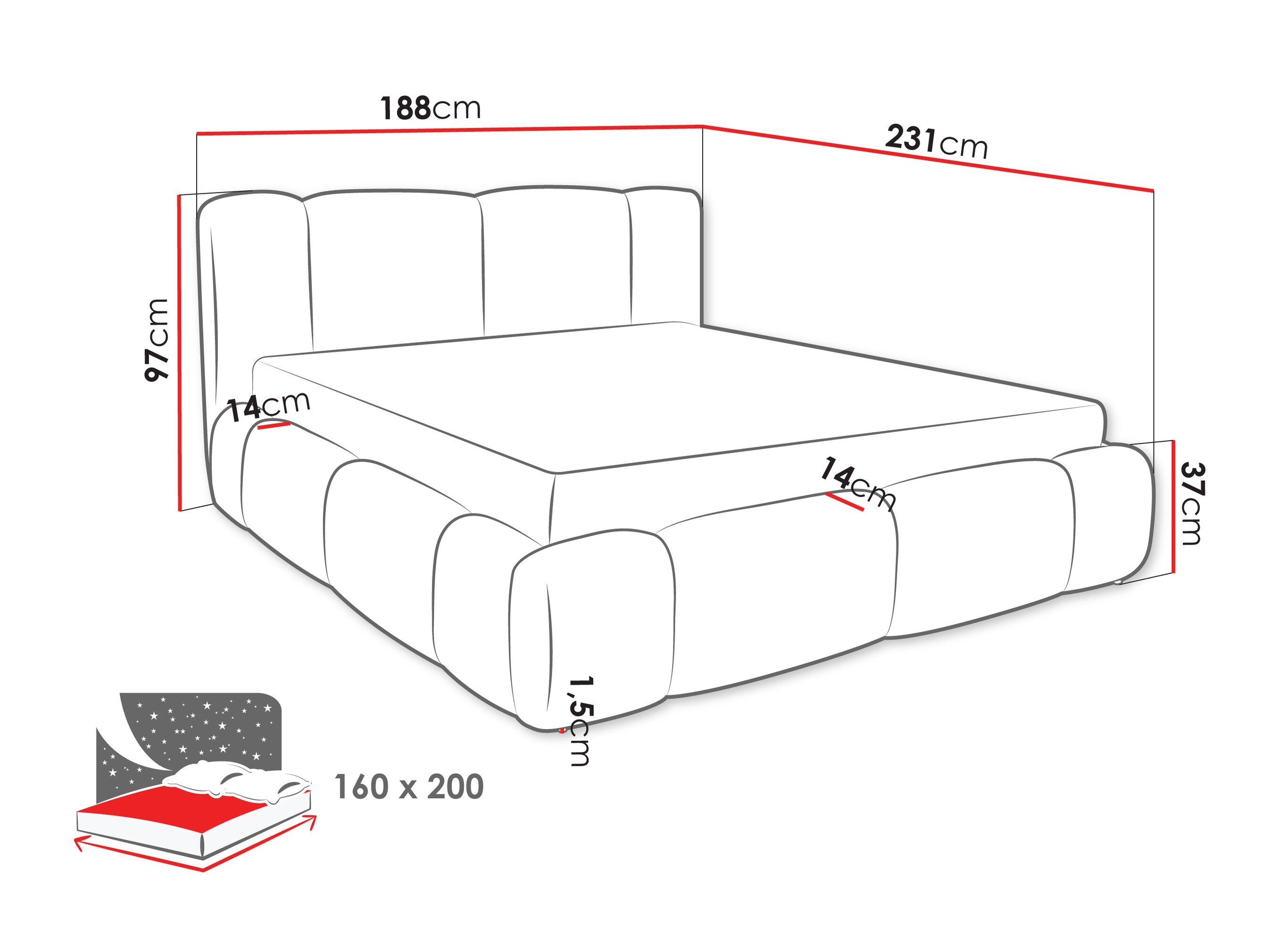Bed Margaris (Lambi 03)