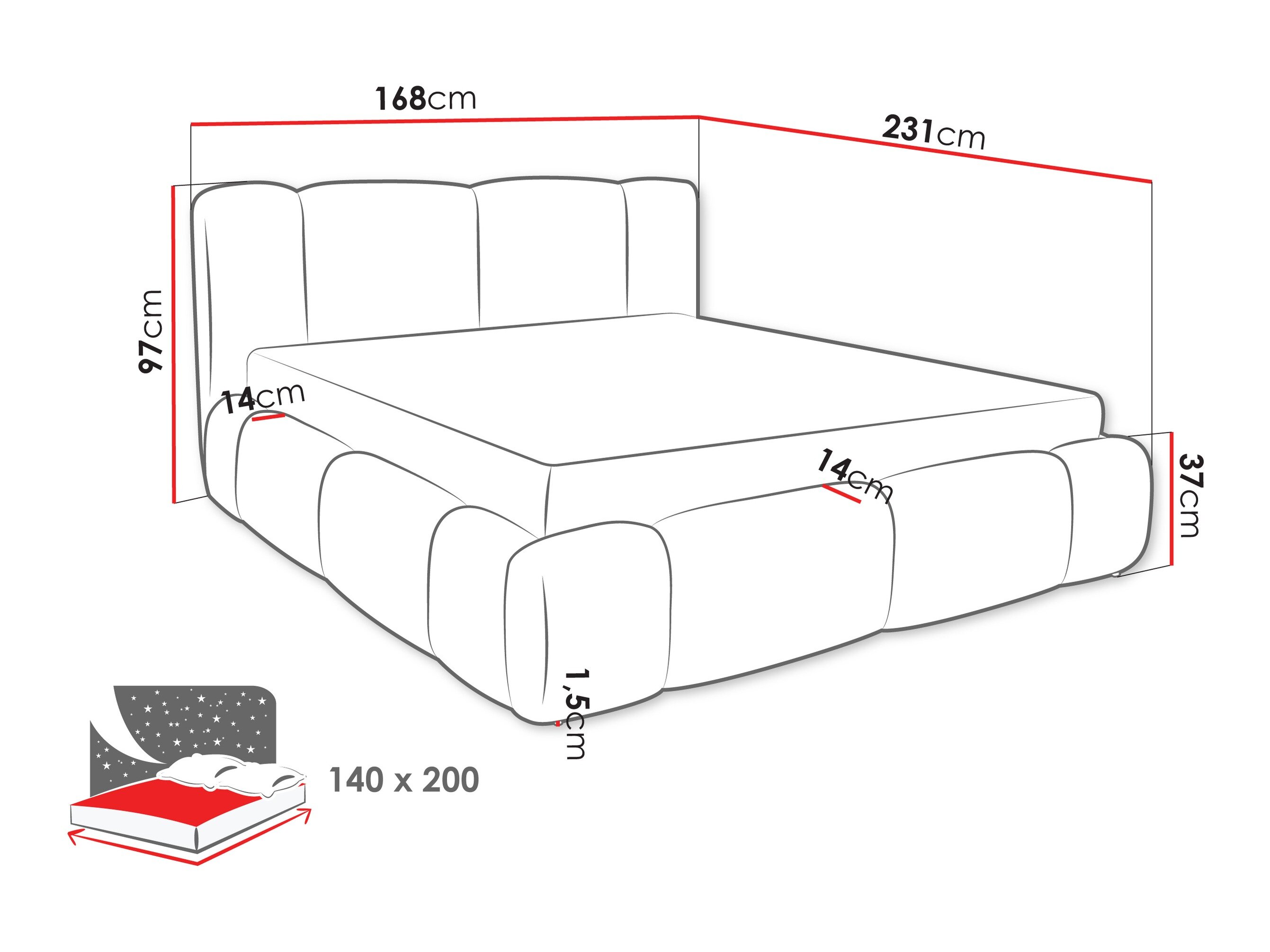 Bed Margaris (Lambi 04)
