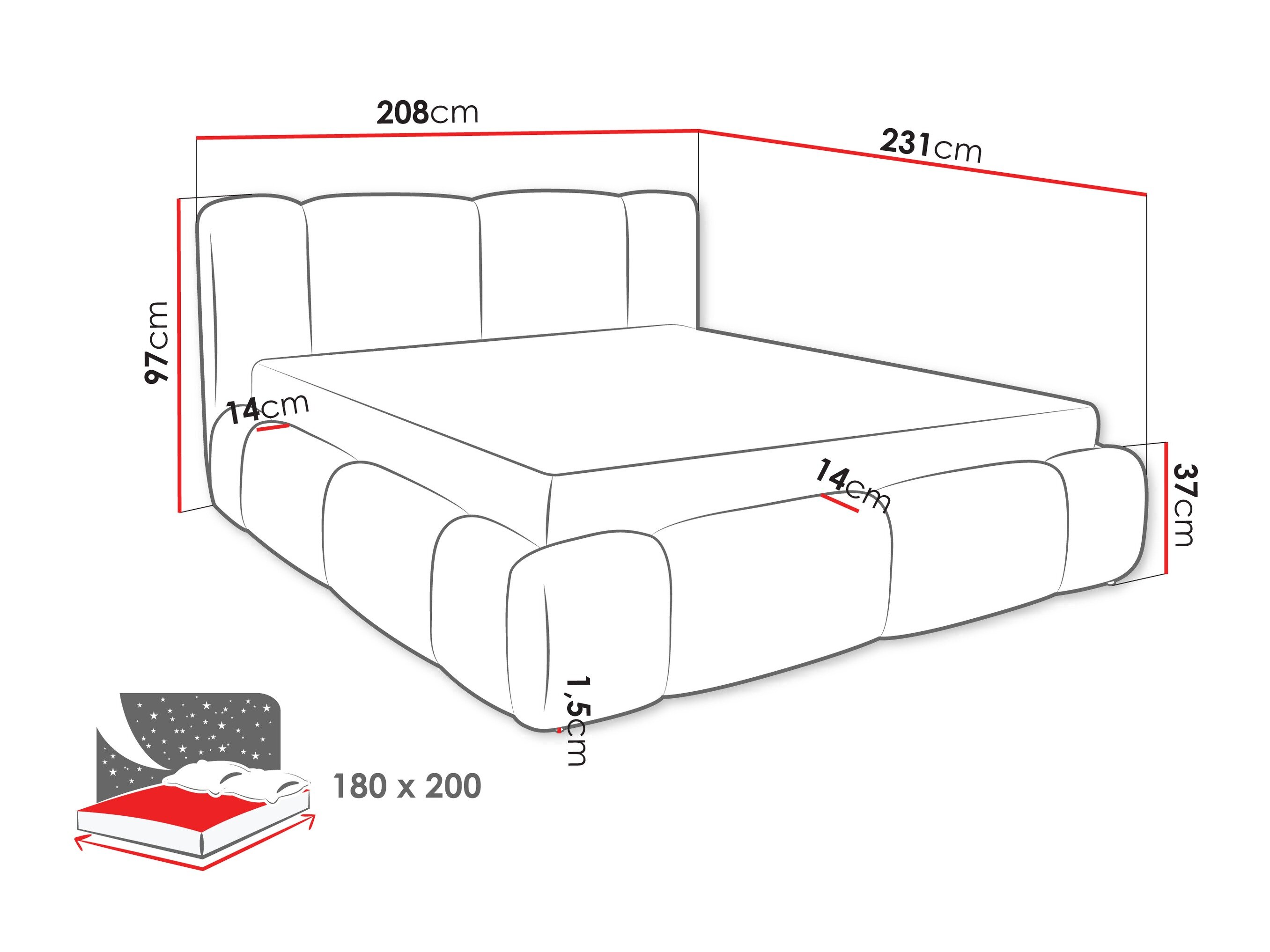Bed Margaris (Lambi 04)
