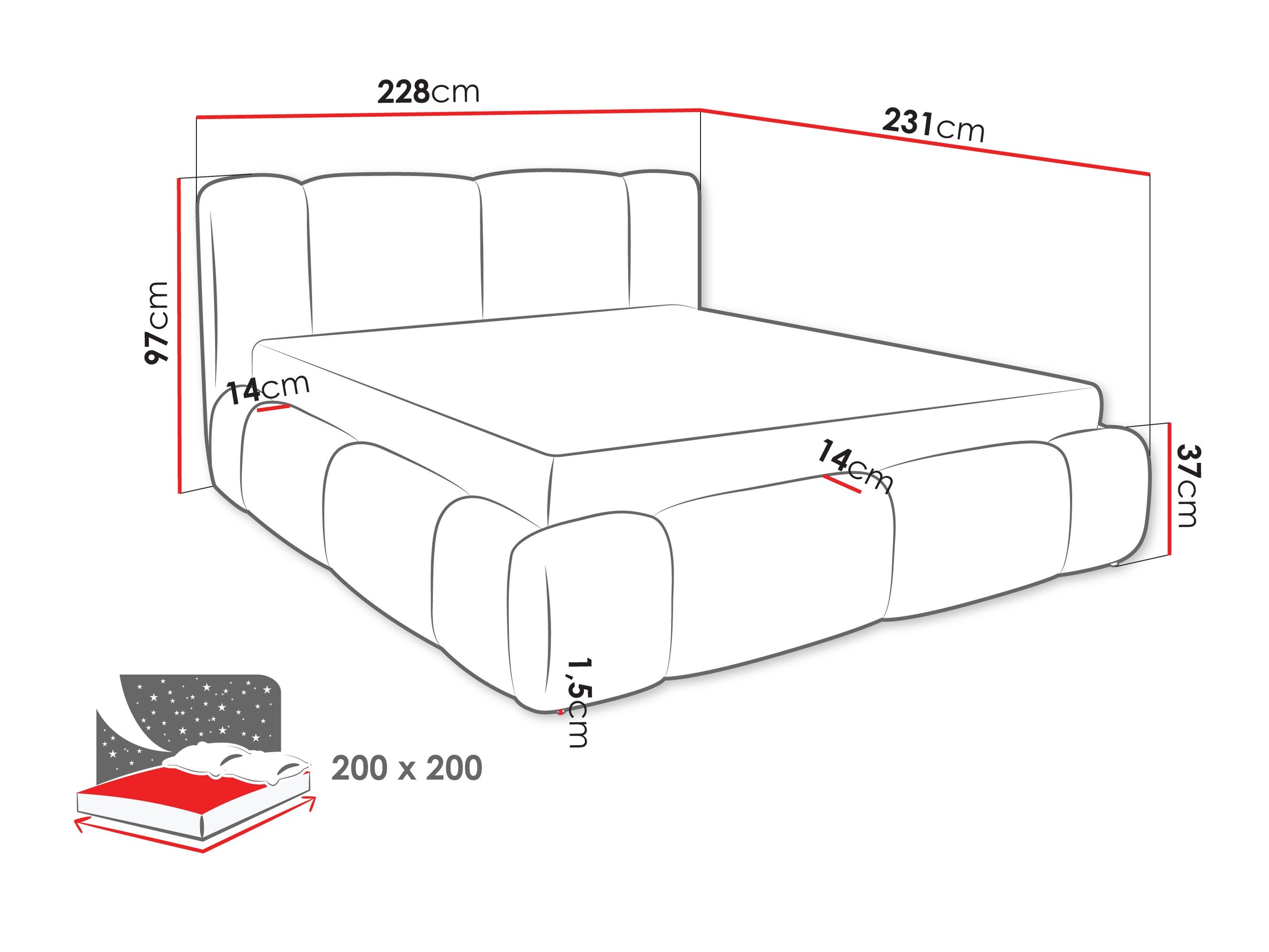 Bed Margaris (Lambi 04)