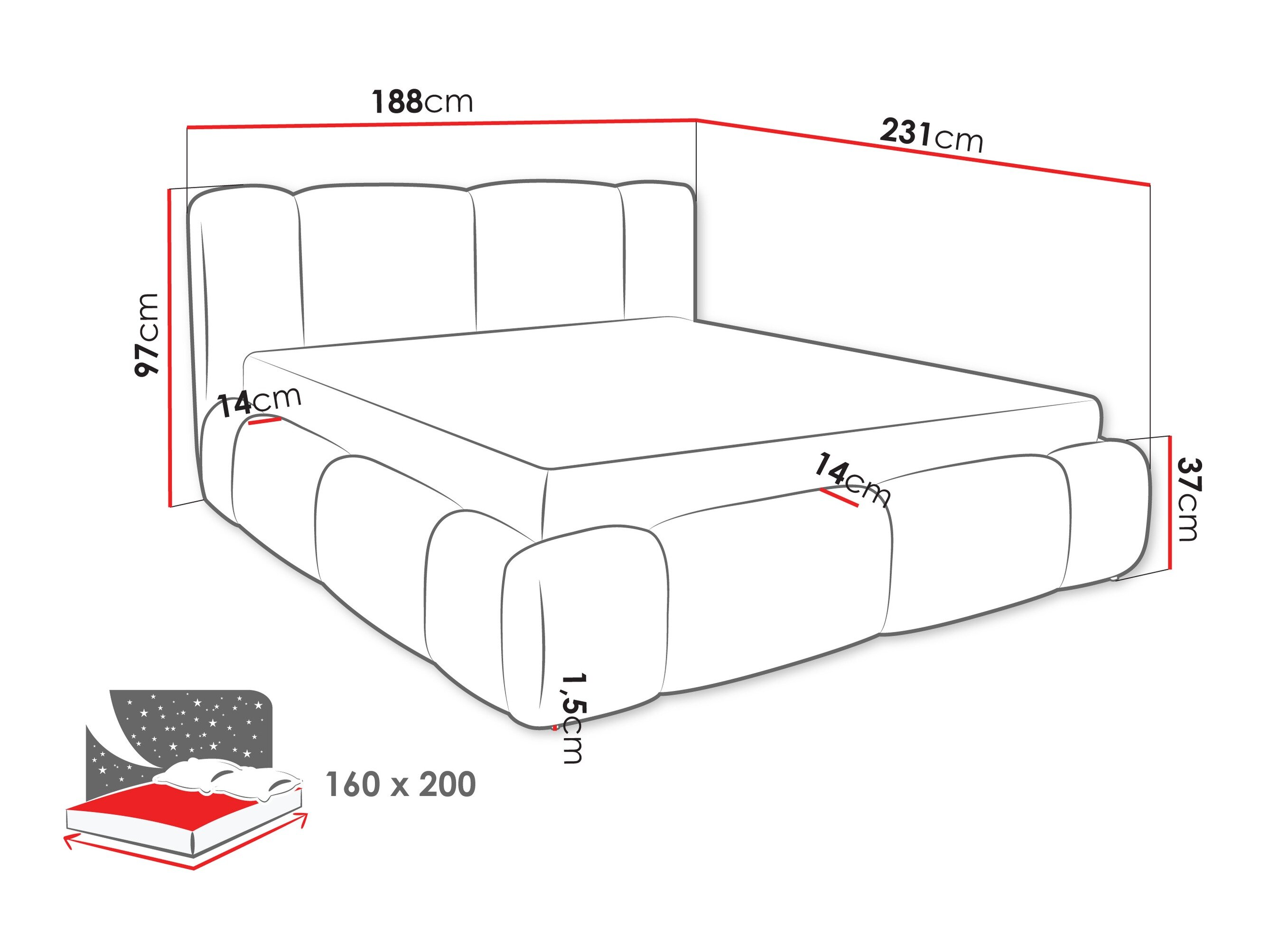 Bed Margaris (Lambi 06)