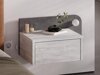 Éjjeliszekrény Kailua 2803 (Szürke tölgy + Sötétszürke)