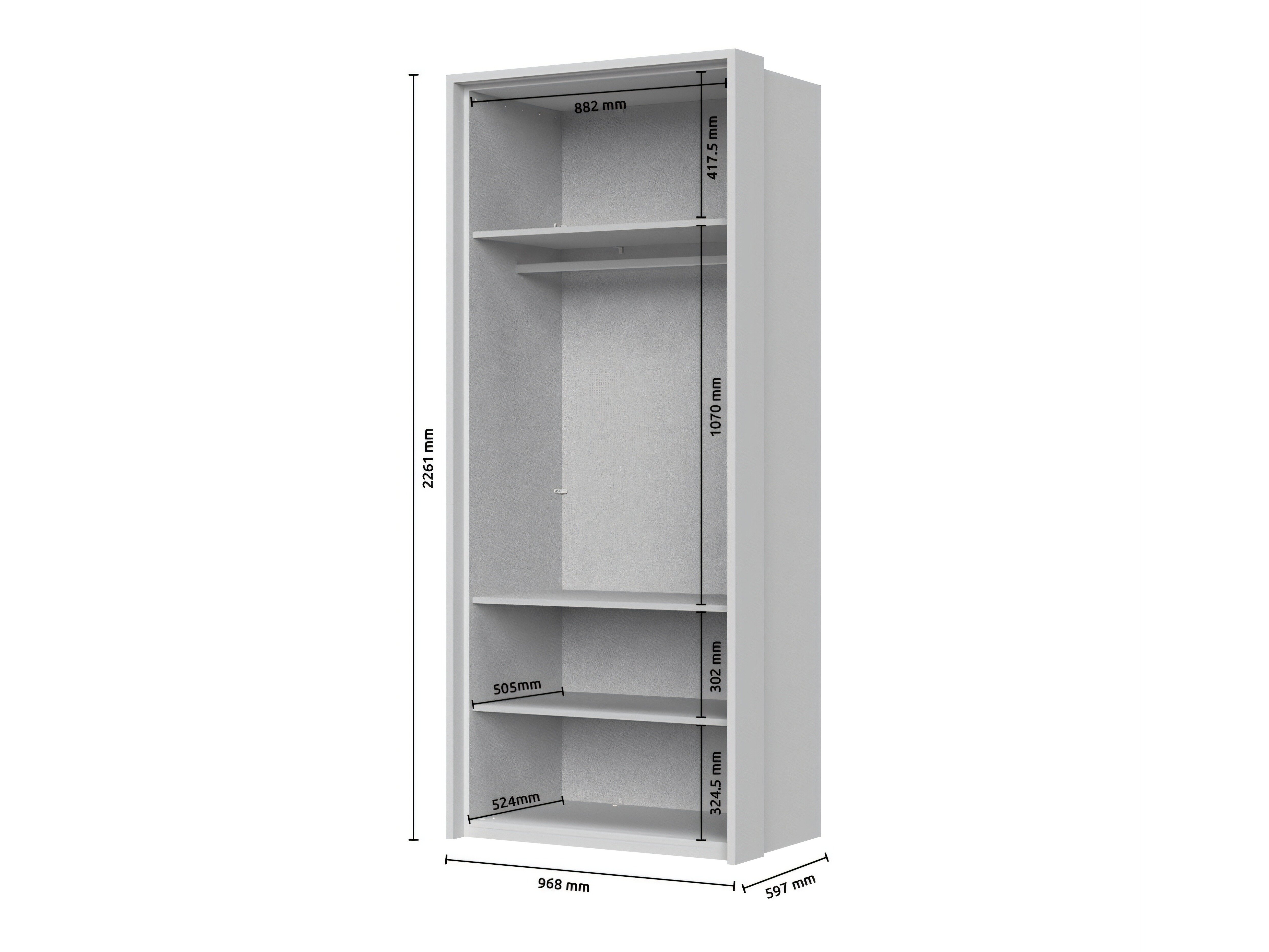Dulap Tetalo 204 (Alb)