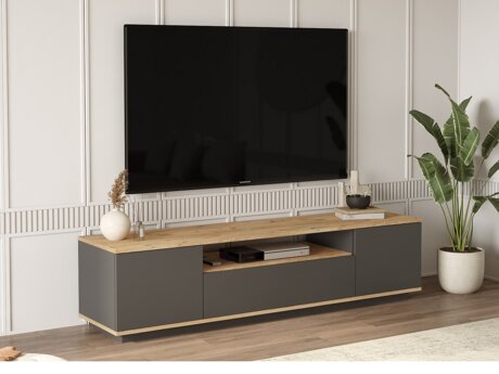 TV-állvány Kailua 105 (Antracit + Fenyő)
