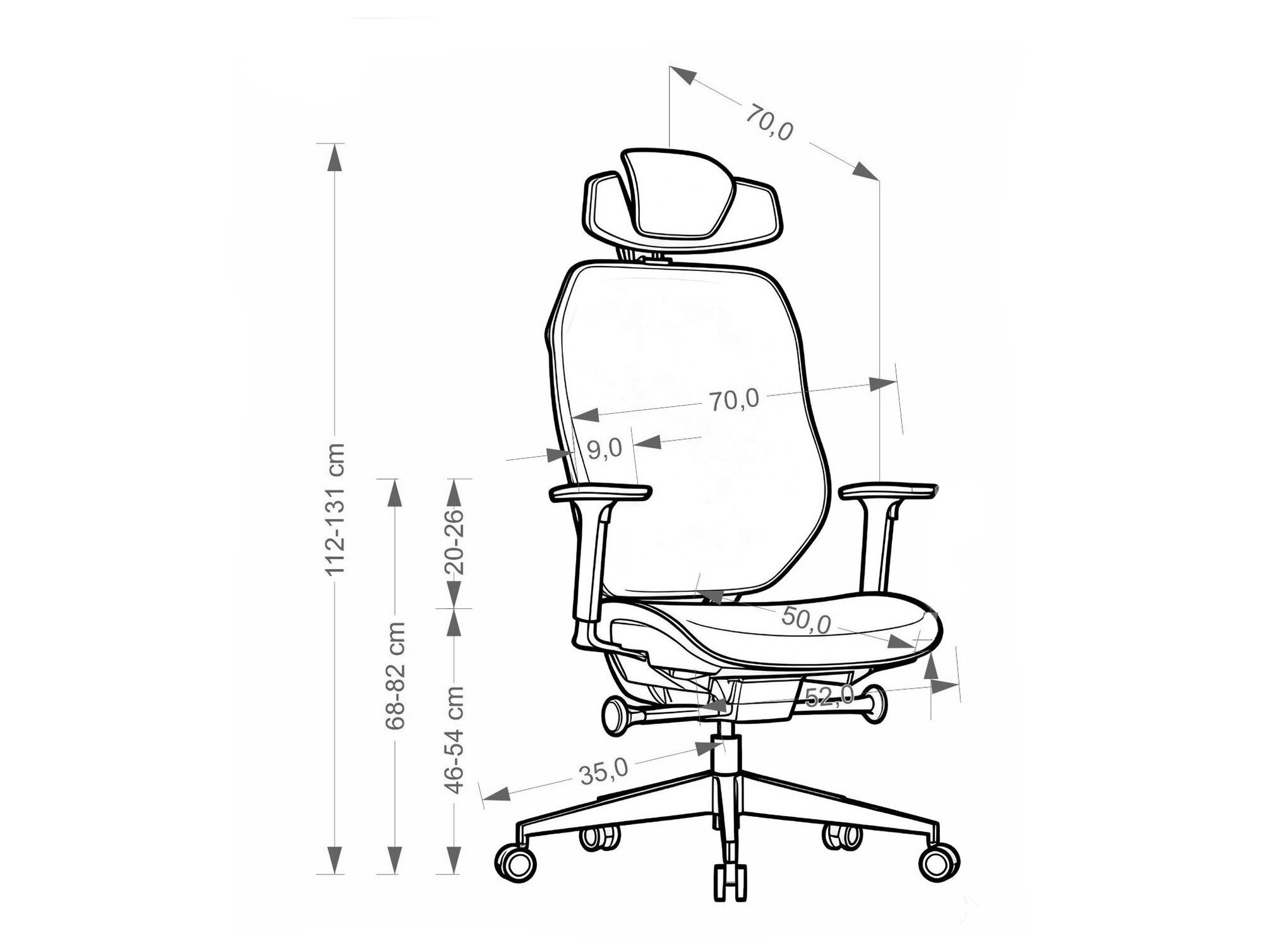 Bureaustoel Houston 2161