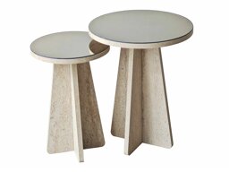 Conjunto de mesas auxiliares Kailua 2821 (Travertino claro)