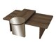 Conjunto mesa de centro Kailua 2822 (Nogal)