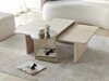 Conjunto mesa de centro Kailua 2822 (Travertino claro)