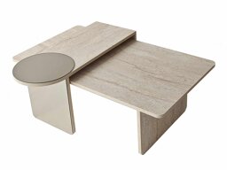Set stolića za kavu Kailua 2822 (Svijetli travertin)