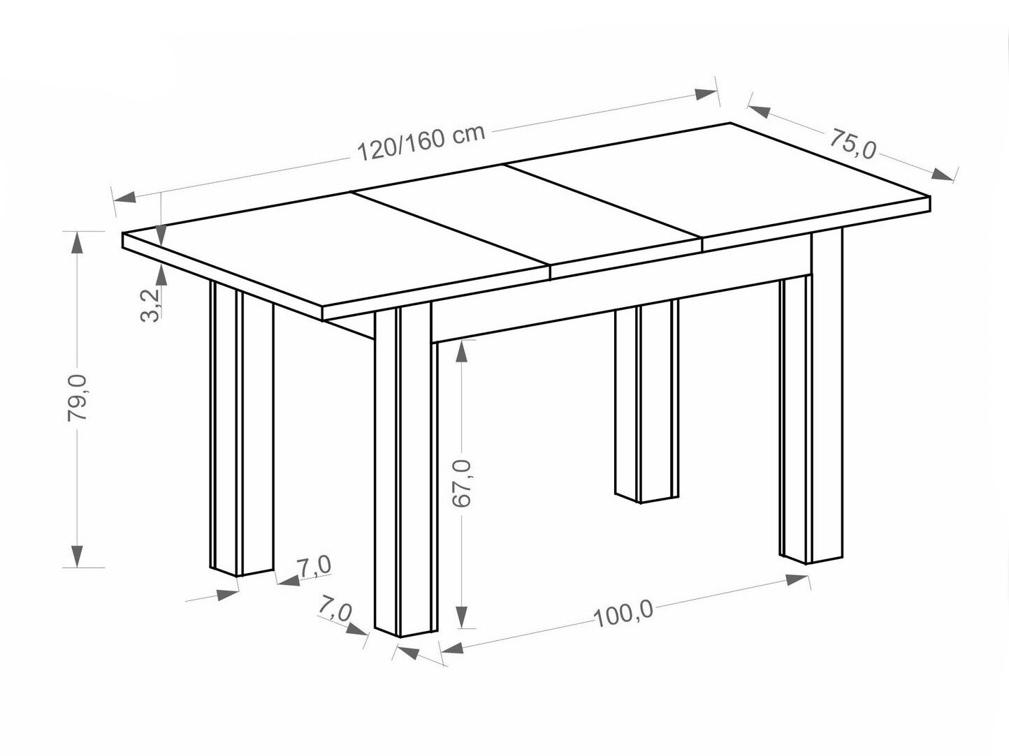 Tafel Houston 2165 (Kasjmier)