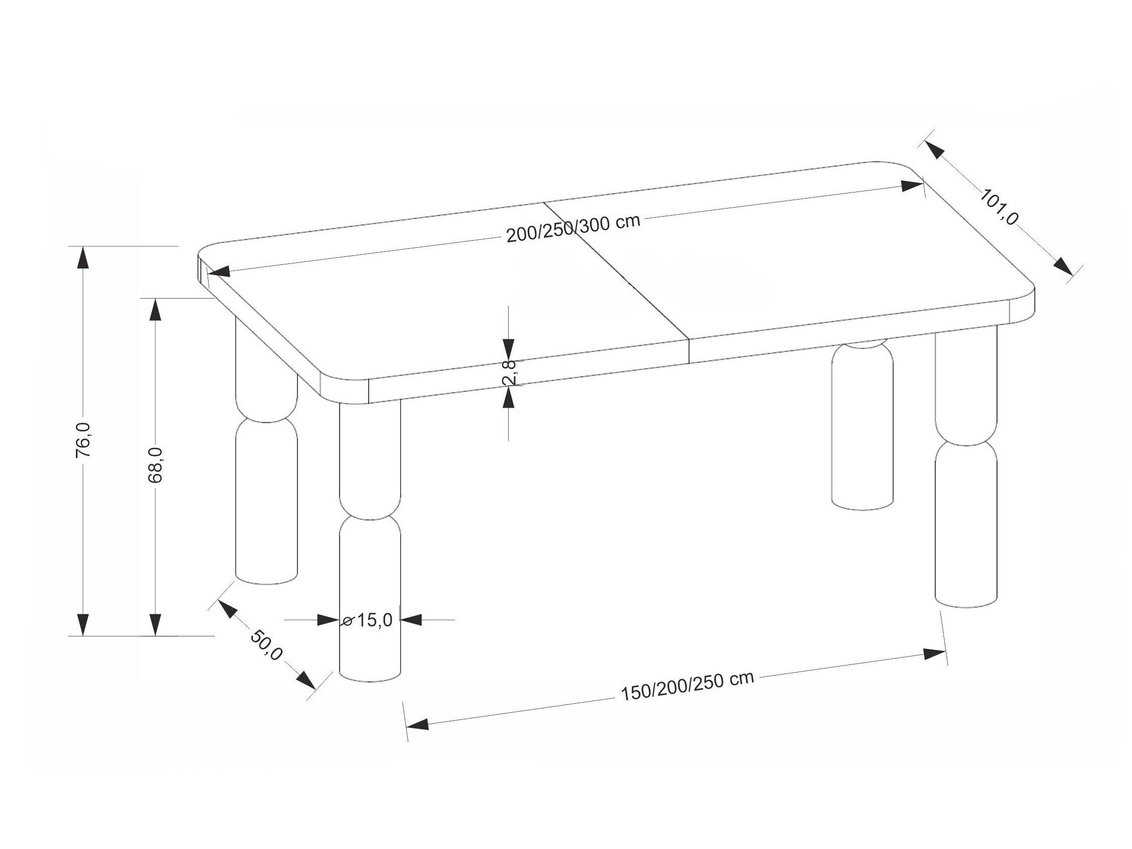 Tafel Houston 2166