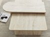 Conjunto mesa de centro Kailua 2824 (Travertino claro)