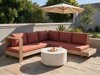 Lauko sofa Berwyn 2548 (Raudona + Akacija)