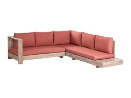 Lauko sofa Berwyn 2548 (Raudona + Akacija)