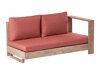Lauko sofa Berwyn 2548 (Raudona + Akacija)