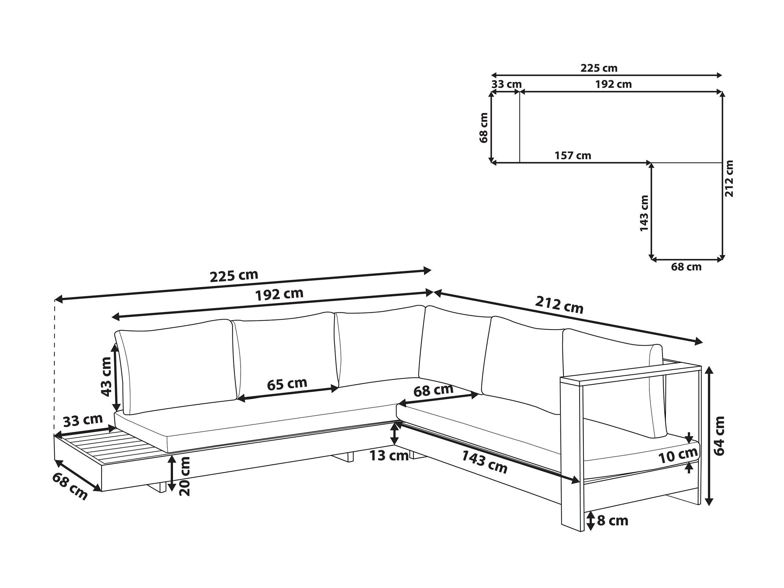Lauko sofa Berwyn 2548 (Žalia + Akacija)
